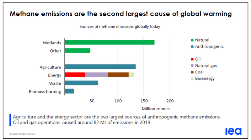Methane emissions are the second largest cause of global warming