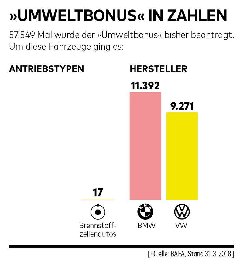 Umweltbonus der Hersteller BMW und VW