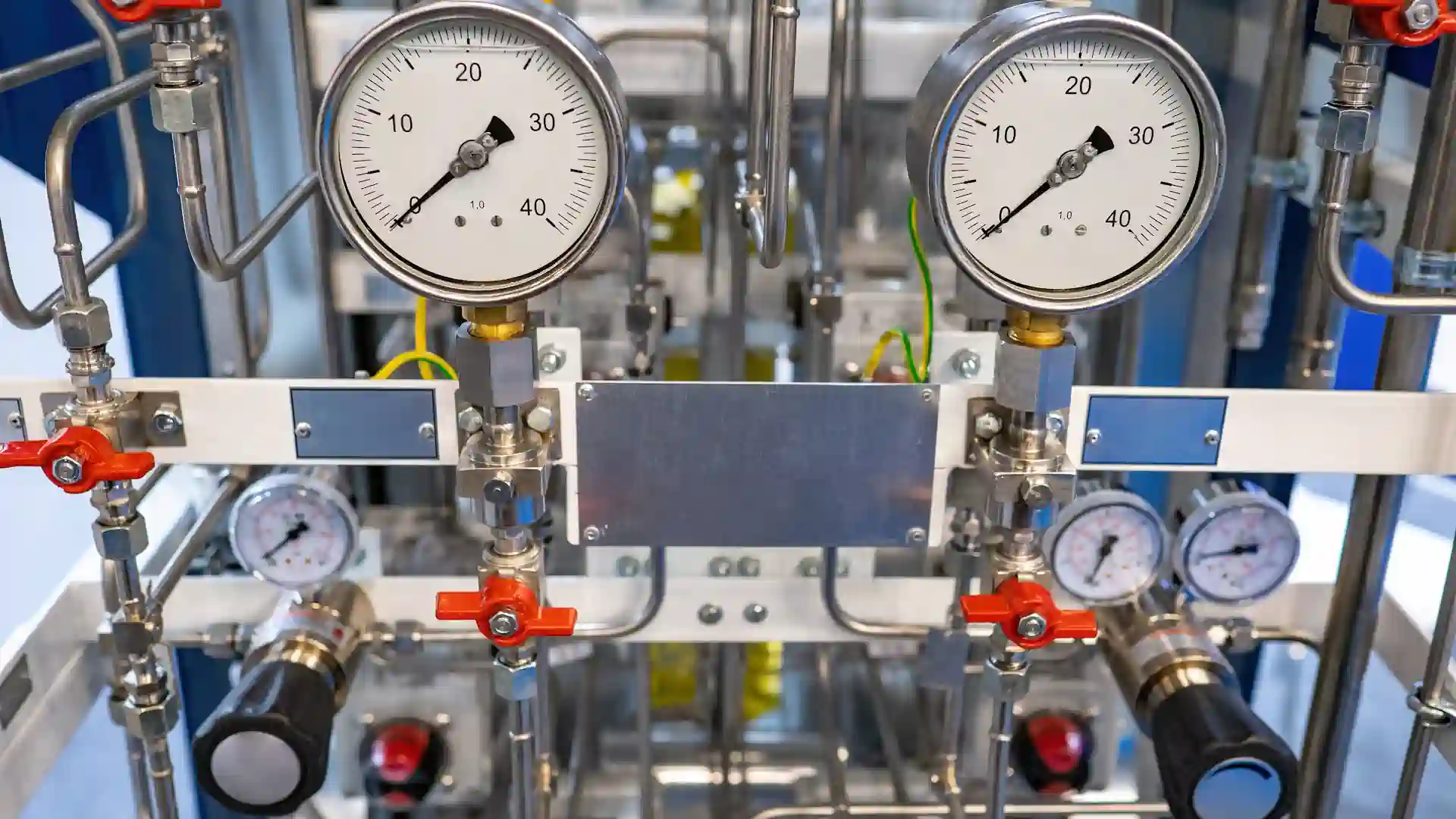 Gasanschlüsse in Industrieproduktion