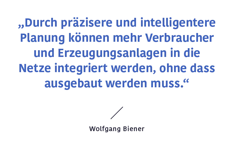 Zitat Wolfgang Biener über präzise Netzplanung