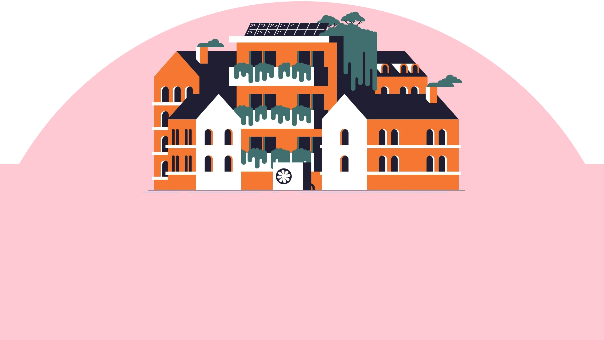 Illustration Klimaneutrale Nachverdichtung