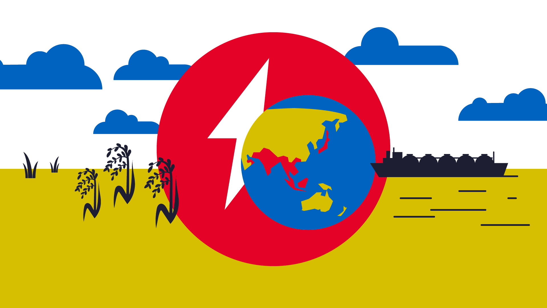 Illustration Japan Reishülsen Energie