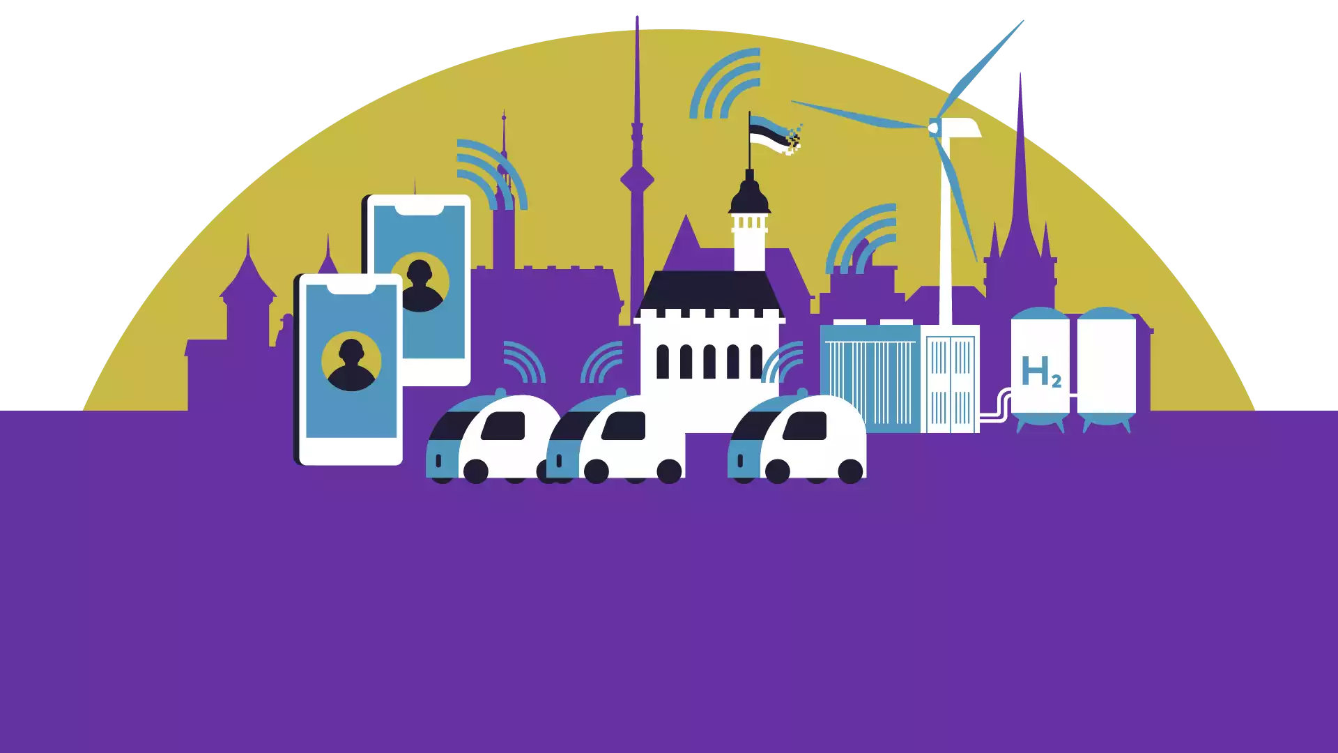 Länderportrait Estland Illustration