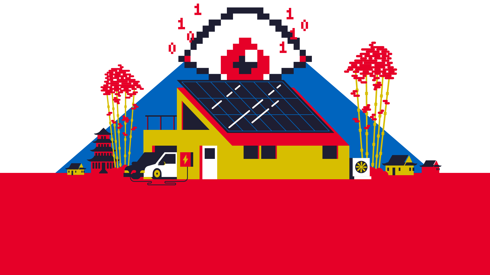 Illustration Smart City Kulisse