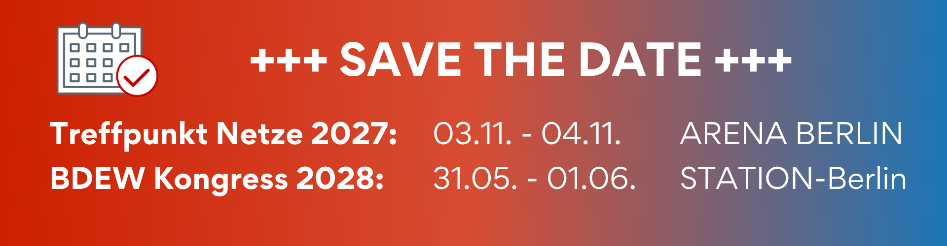 Werbebanner: Save the Date